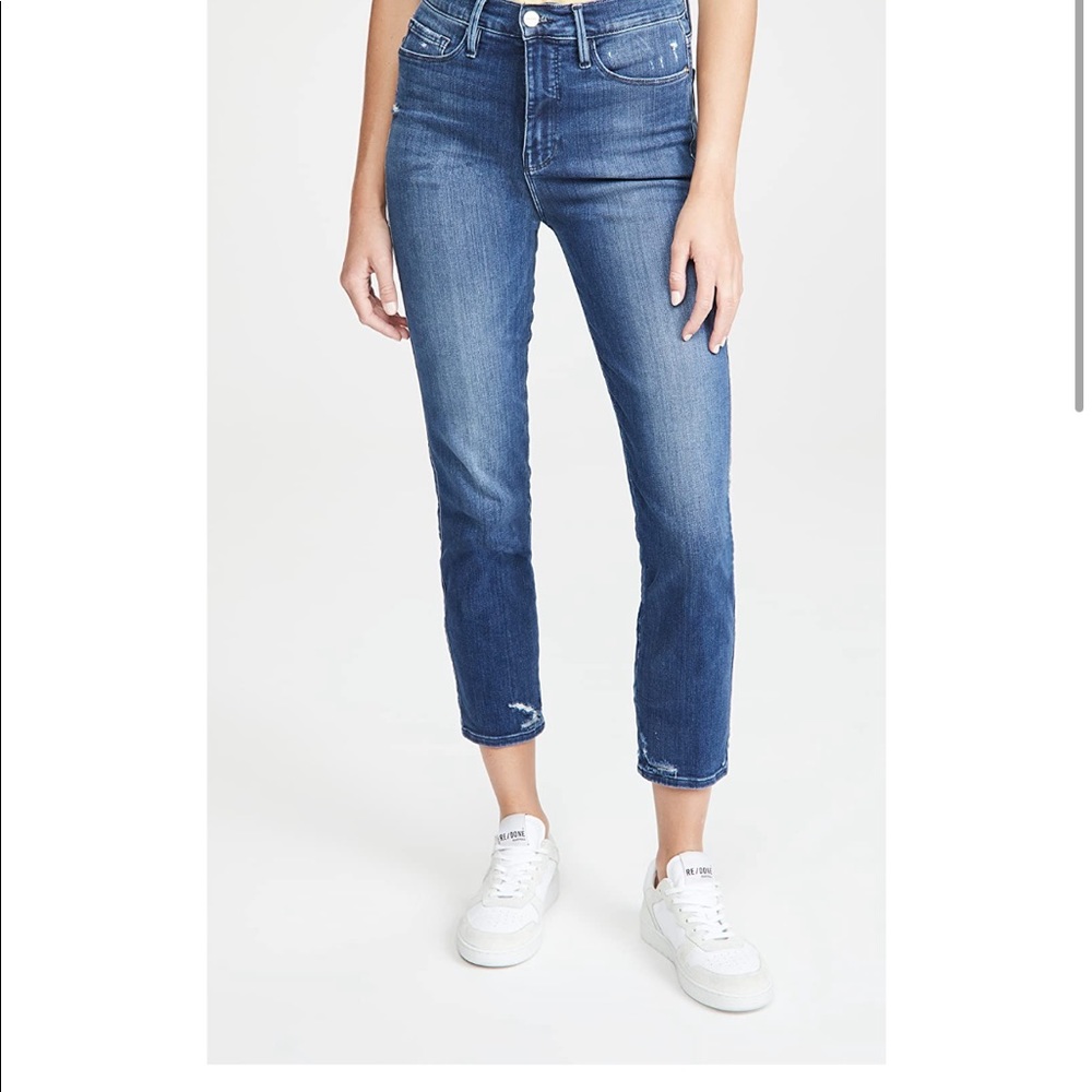 Frame Le Sylvia cropped frayed